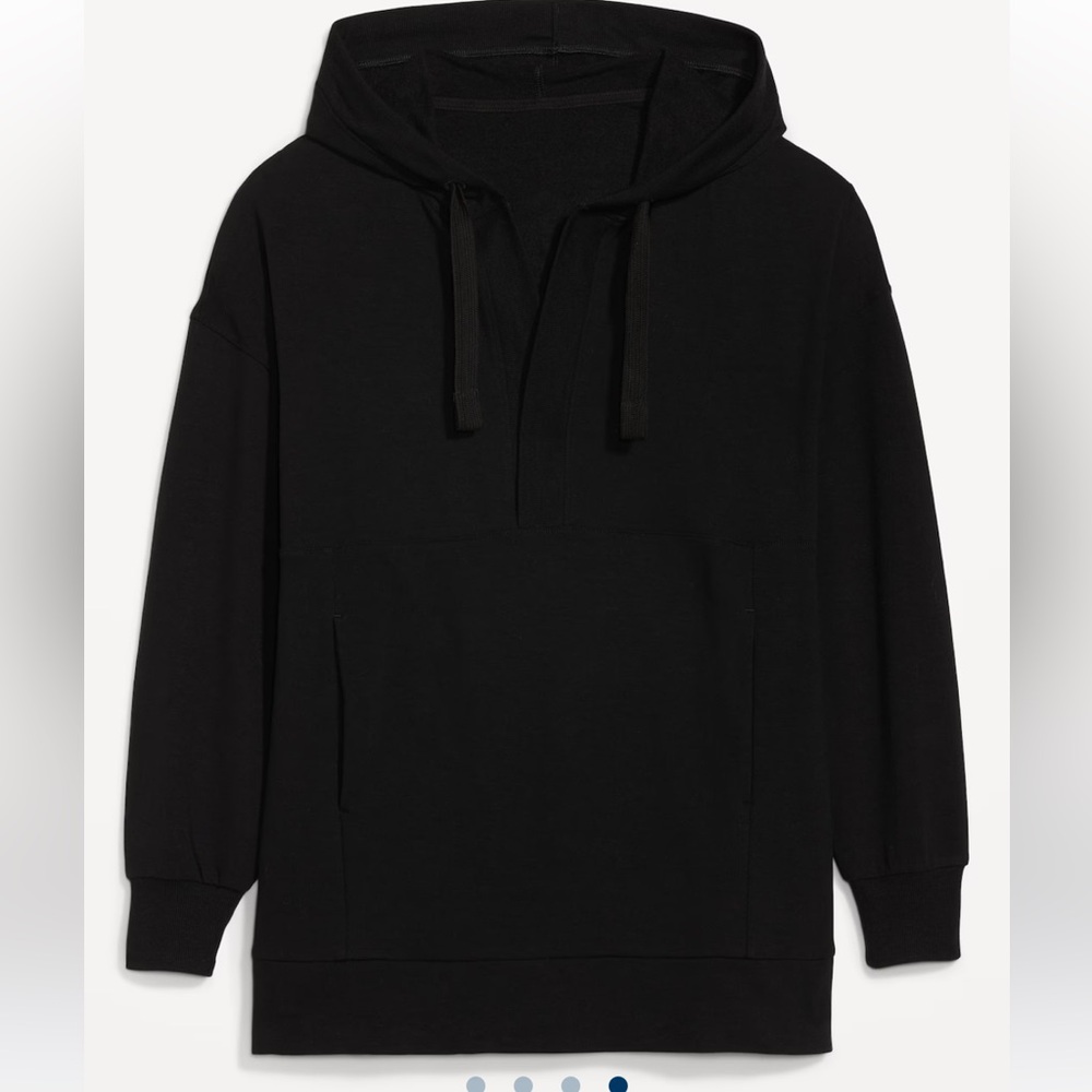 Cozy-knit, French-terry Tunic Hoodie Size 1x NWT